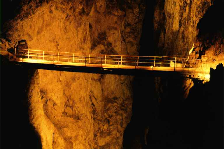 The bridge within Skocjan Cave